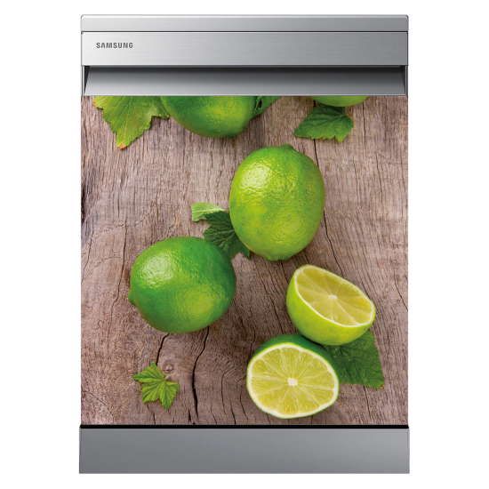 Vinilo Adhesivo para lavavajillas - Limones verdes