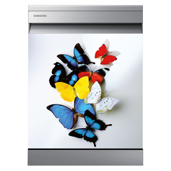 Vinilo Adhesivo para lavavajillas - Mariposas
