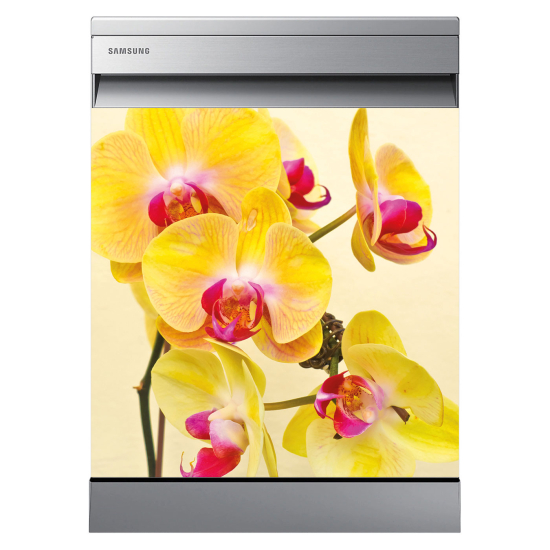 Vinilo Adhesivo para lavavajillas - Orquídeas