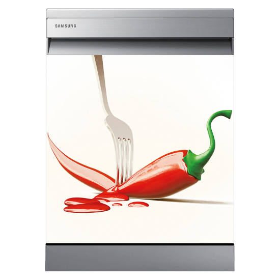 Vinilo Adhesivo para lavavajillas - Pimiento