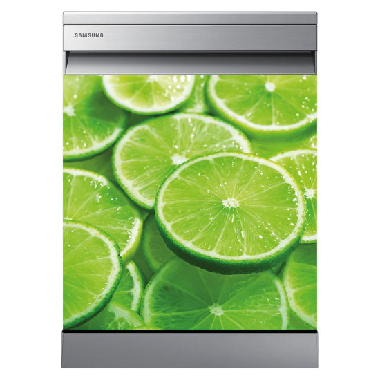 Vinilo Adhesivo para lavavajillas - Rodajas de limón