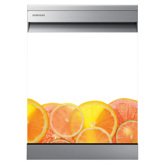 Vinilo Adhesivo para lavavajillas - Rodajas de naranja