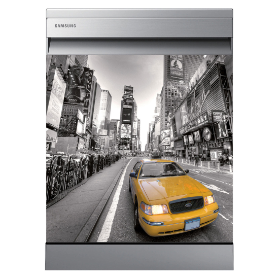 Vinilo Adhesivo para lavavajillas - Taxi de Nueva York