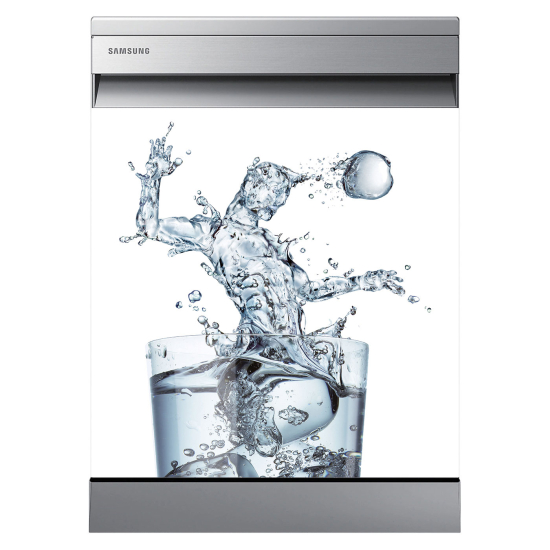 Vinilo Adhesivo para lavavajillas - Vaso de agua