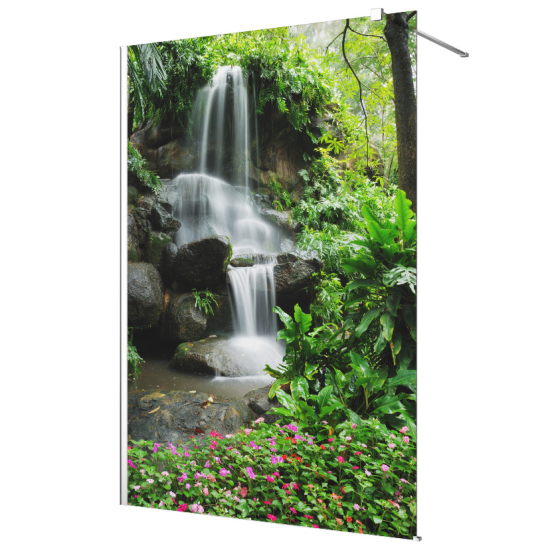 Vinilo Adhesivo para mampara de ducha esmerilado - Cascada