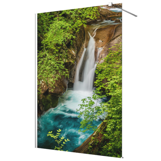 Vinilo Adhesivo para mampara de ducha esmerilado - Cascada