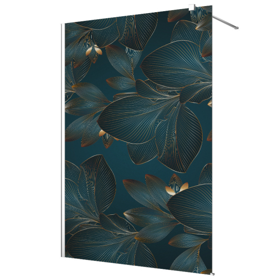 Vinilo Adhesivo para mampara de ducha esmerilado - Flores