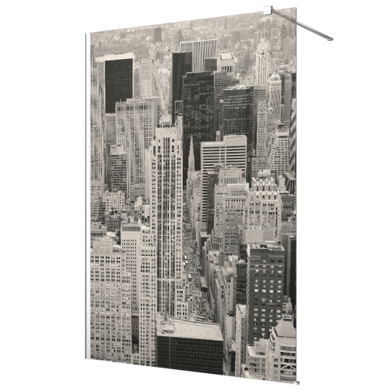Vinilo Adhesivo para mampara de ducha esmerilado - Manhattan