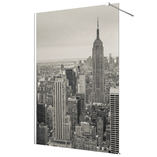 Vinilo Adhesivo para mampara de ducha esmerilado - Nueva York Edificio Empire State