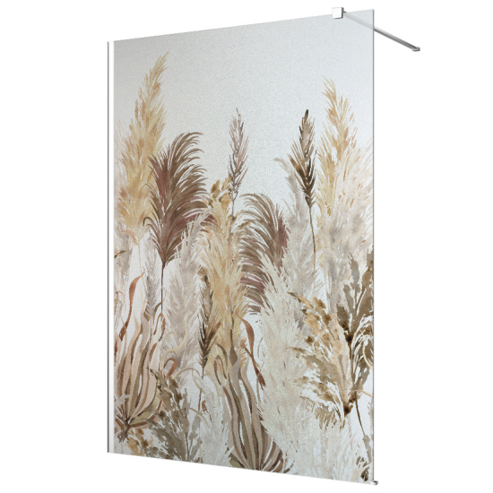 Vinilo Adhesivo para mampara de ducha esmerilado - Pampas