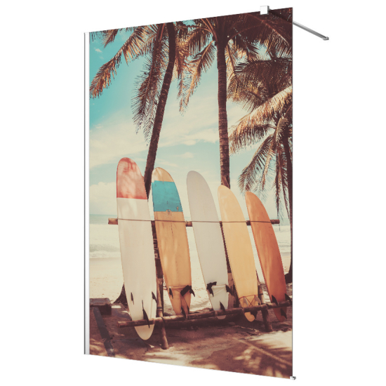 Vinilo Adhesivo para mampara de ducha esmerilado - Tablas de Surf