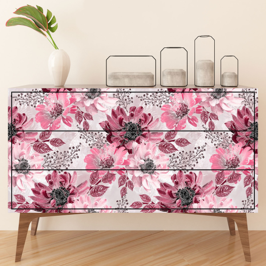Vinilo Adhesivo para muebles - Flores