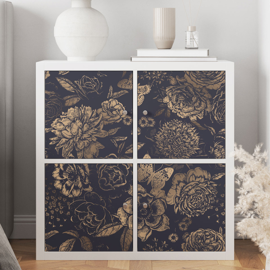 Vinilo Adhesivo para muebles - Flores Mariposas