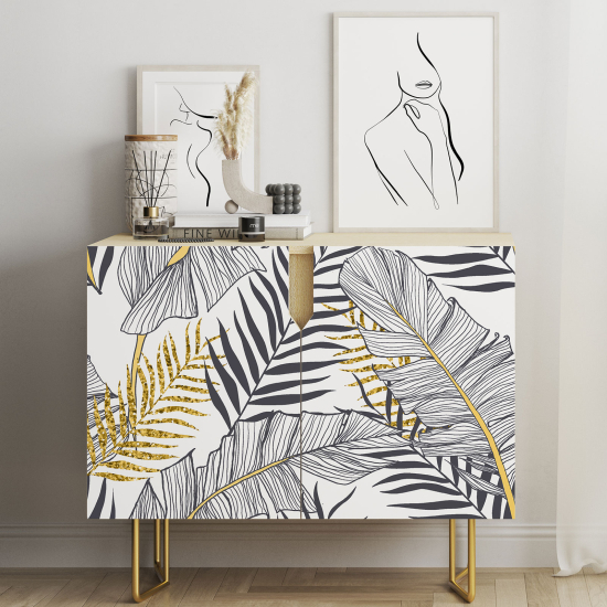 Vinilo Adhesivo para muebles - Flores palmeras