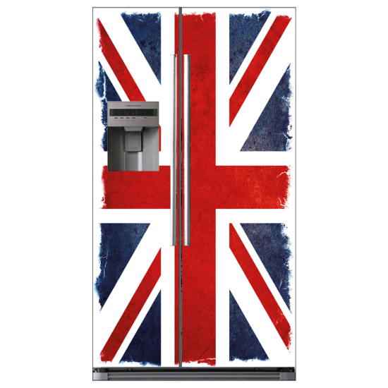 Vinilo Adhesivo para nevera americana - Bandera del Reino Unido