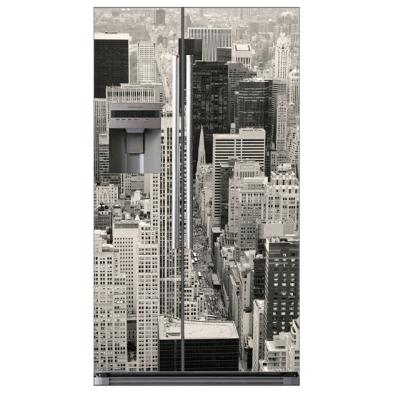 Vinilo Adhesivo para nevera americana - Construcción de la ciudad