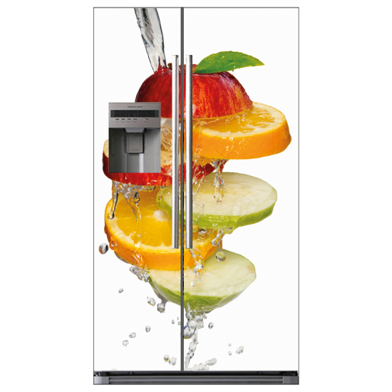 Vinilo Adhesivo para nevera americana - Frutas