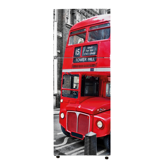 Vinilo Adhesivo para nevera - Autobús Londres