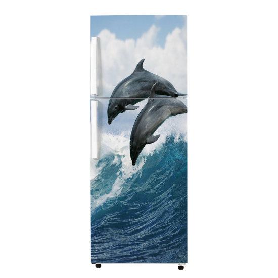 Vinilo Adhesivo para nevera - Delfines