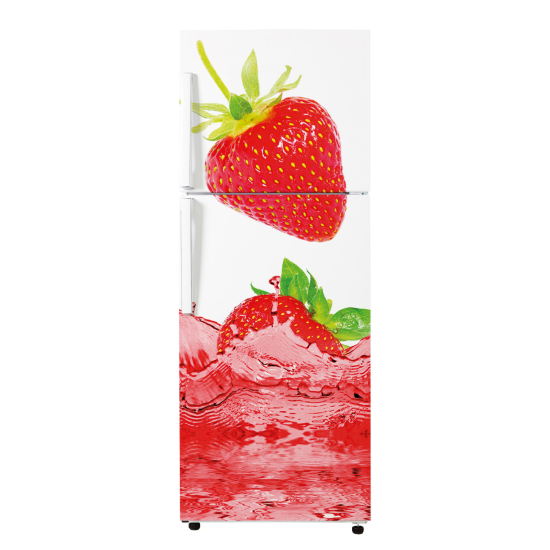 Vinilo Adhesivo para nevera - Fresas