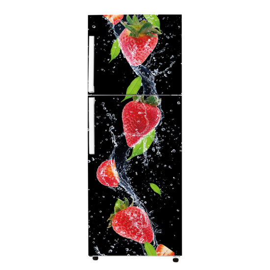 Vinilo Adhesivo para nevera - Fresas