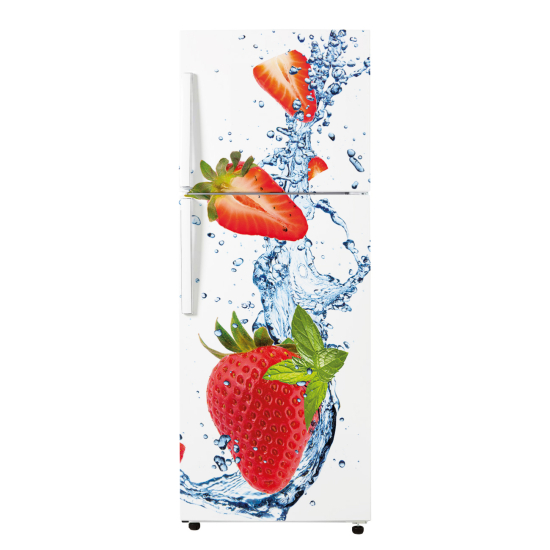 Vinilo Adhesivo para nevera - Fresas
