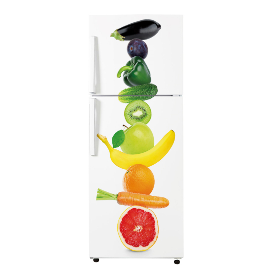 Vinilo Adhesivo para nevera - Frutas y Verduras