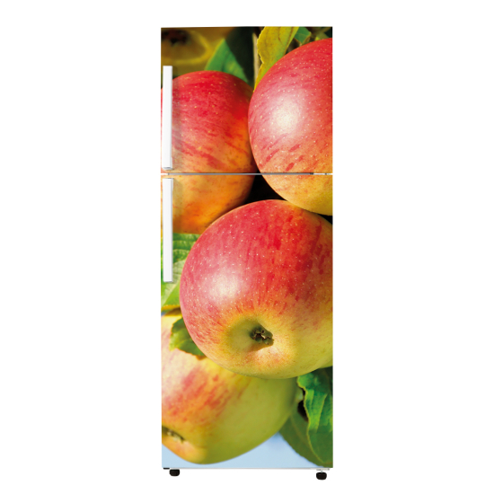 Vinilo Adhesivo para nevera - Manzanas