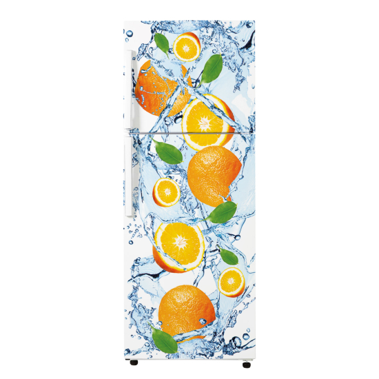 Vinilo Adhesivo para nevera - Naranjas