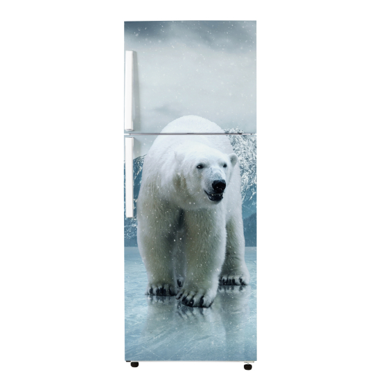 Vinilo Adhesivo para nevera - Oso Polar