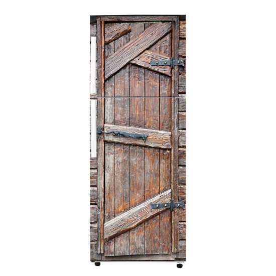 Vinilo Adhesivo para nevera - Puerta de Madera
