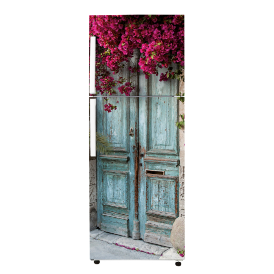 Vinilo Adhesivo para nevera - Puerta de Madera
