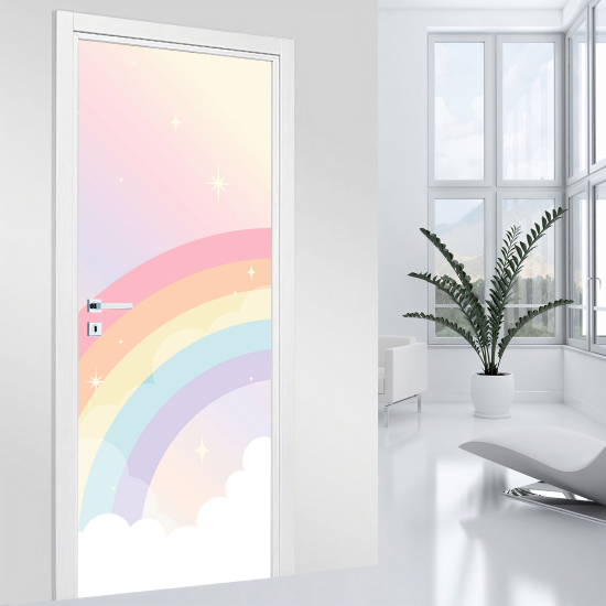 Vinilo Adhesivo para puerta - Arcoíris