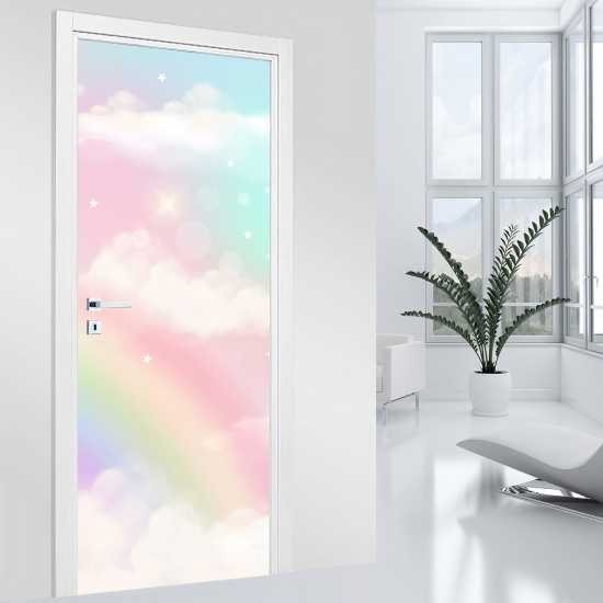 Vinilo Adhesivo para puerta - Arcoíris