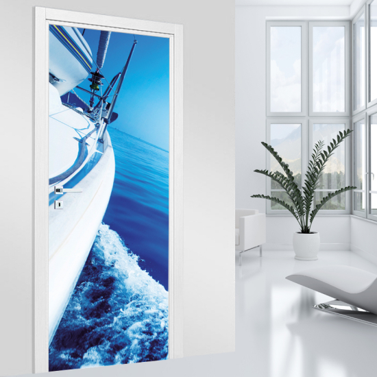 Vinilo Adhesivo para puerta - Barco