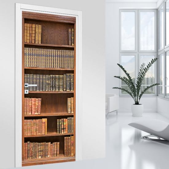 Vinilo Adhesivo para puerta - Biblioteca