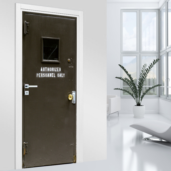Vinilo Adhesivo para puerta - Blindada