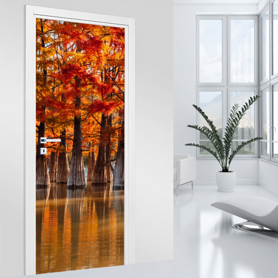 Vinilo Adhesivo para puerta - Bosque