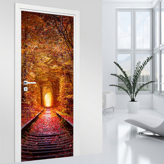 Vinilo Adhesivo para puerta - Bosque
