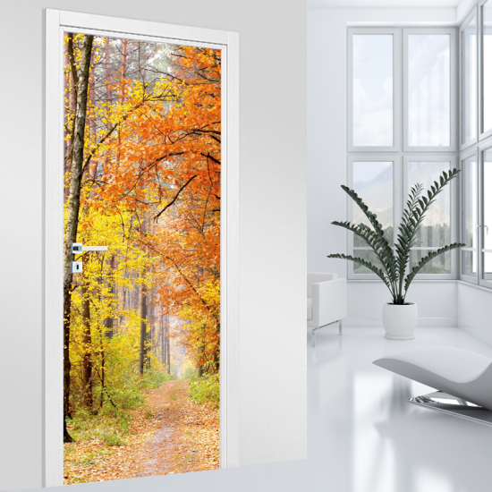 Vinilo Adhesivo para puerta - Bosque
