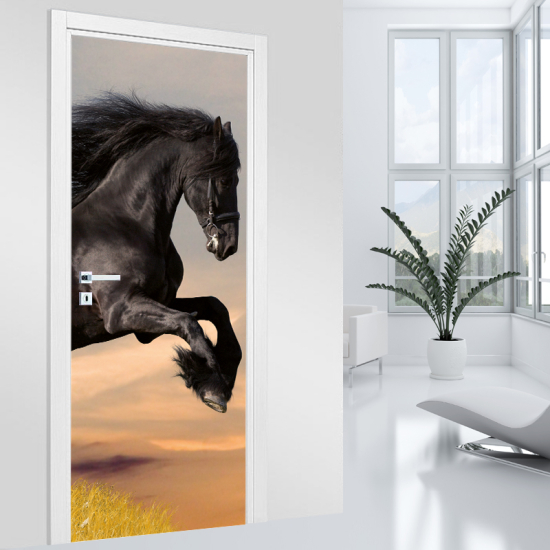 Vinilo Adhesivo para puerta - Caballo