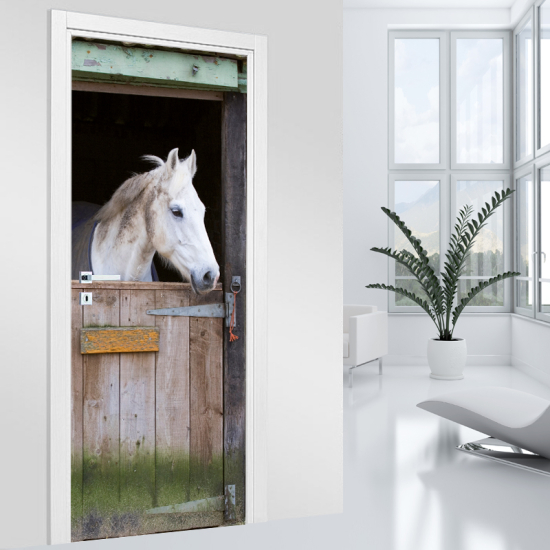 Vinilo Adhesivo para puerta - Caballo