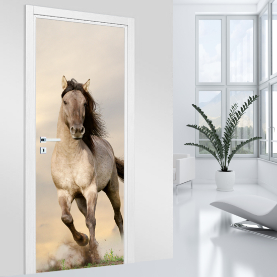 Vinilo Adhesivo para puerta - Caballo