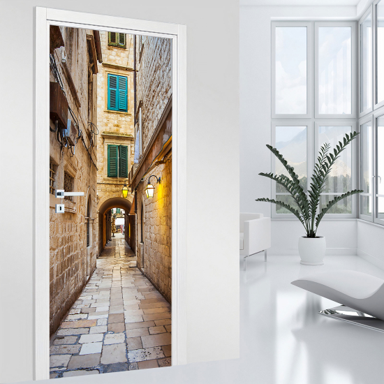 Vinilo Adhesivo para puerta - Callejón