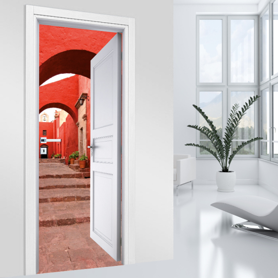 Vinilo Adhesivo para puerta - Callejón