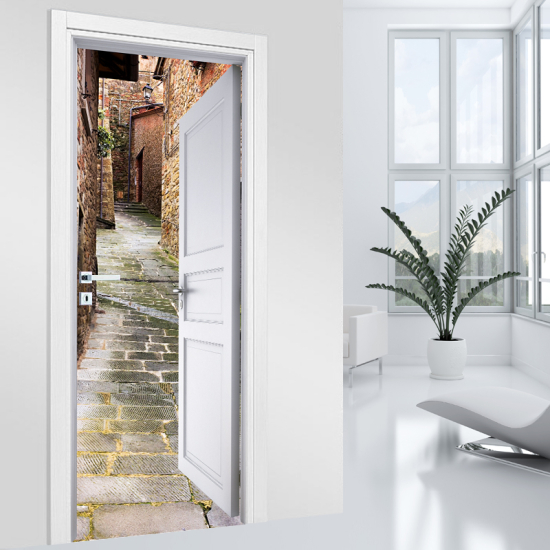 Vinilo Adhesivo para puerta - Callejón