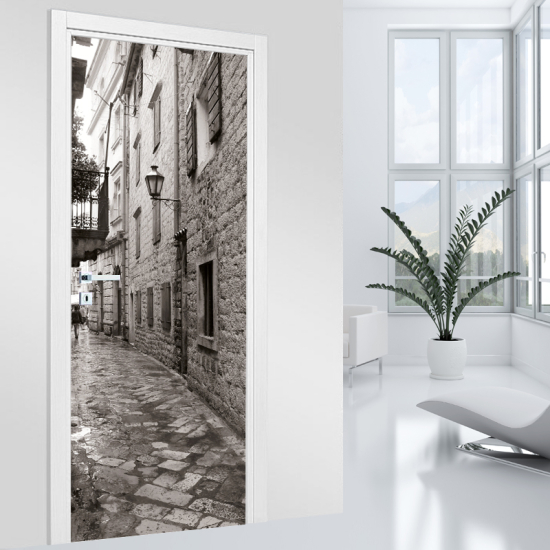 Vinilo Adhesivo para puerta - Callejón