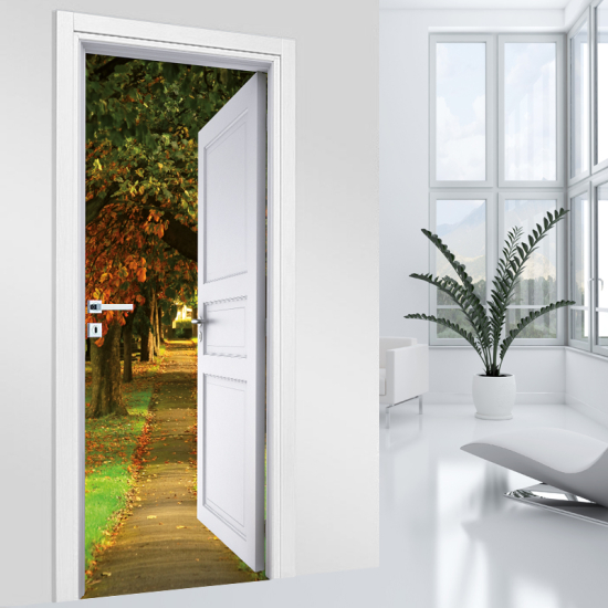 Vinilo Adhesivo para puerta - Camino