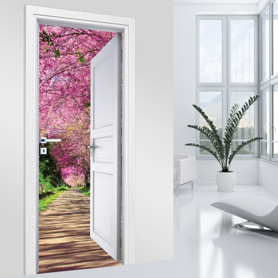 Vinilo Adhesivo para puerta - Camino