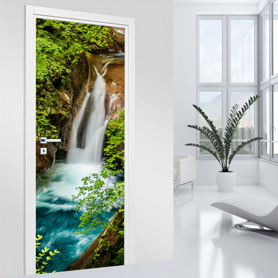 Vinilo Adhesivo para puerta - Cascada